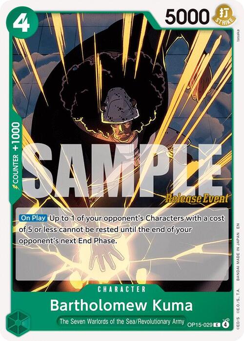 Bartholomew Kuma Card Front