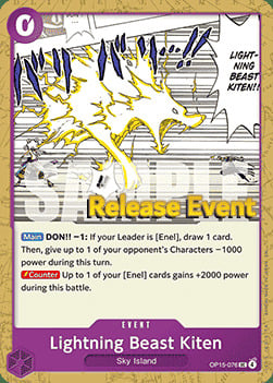 Lightning Beast Kiten Card Front