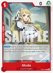 Moda · Pre-Release Stamp EB04-006