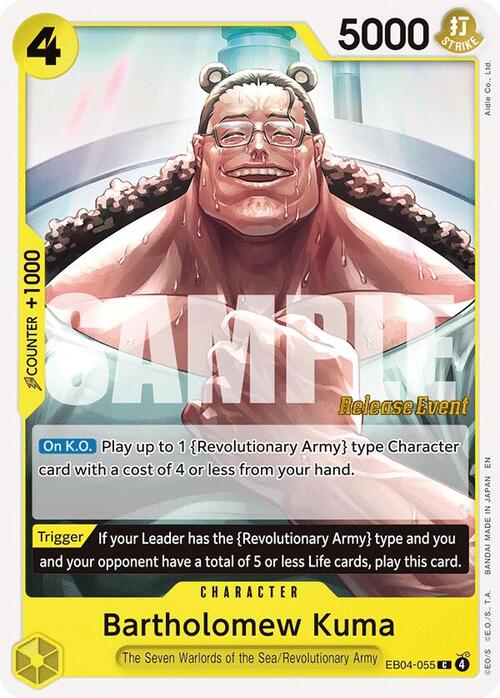 Bartholomew Kuma Card Front
