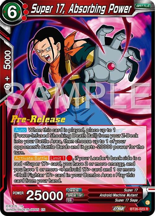 Super 17, Absorbing Power Frente