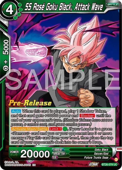 SS Rose Goku Black, Attack Wave Frente