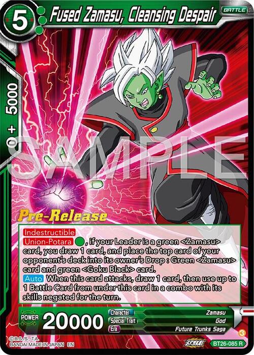 Fused Zamasu, Cleansing Despair Frente