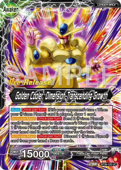 Cool // Golden Cooler, Dimension-Transcending Growth Frente