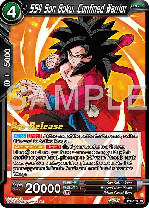 SS4 Son Goku, Confined Warrior Frente