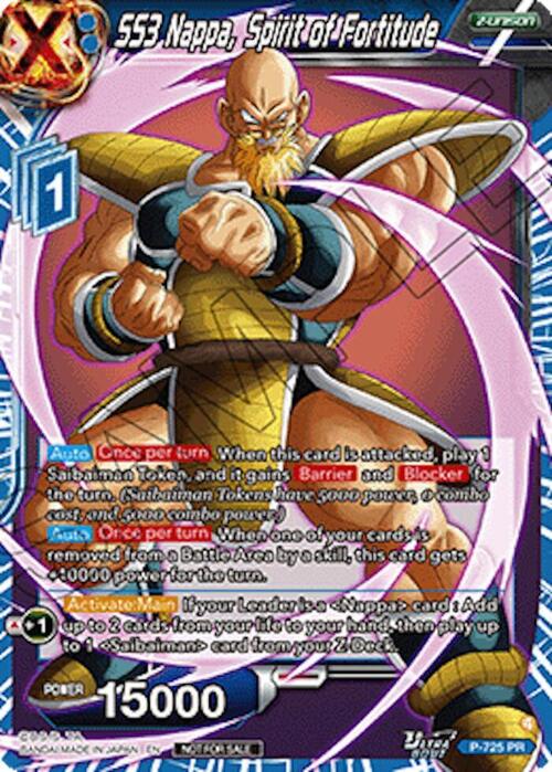 SS3 Nappa, Spirit of Fortitude Card Front