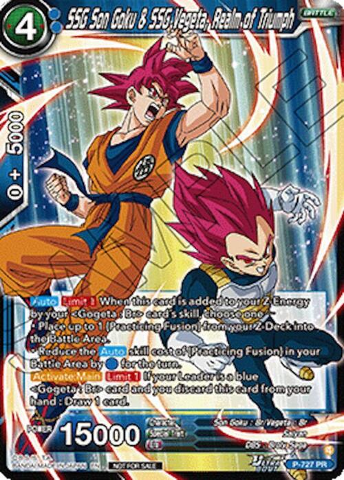 SSG Son Goku & SSG Vegeta, Realm of Triumph Card Front