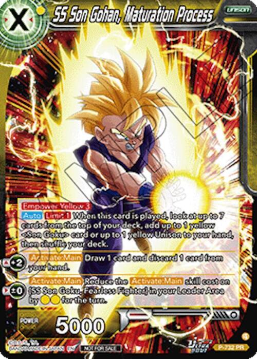 SS Son Gohan, Maturation Process Card Front