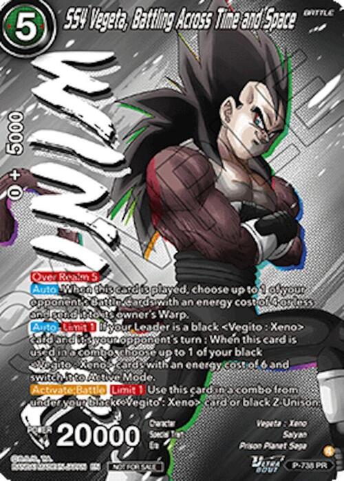 SS4 Vegeta, Battling Across Time and Space Card Front