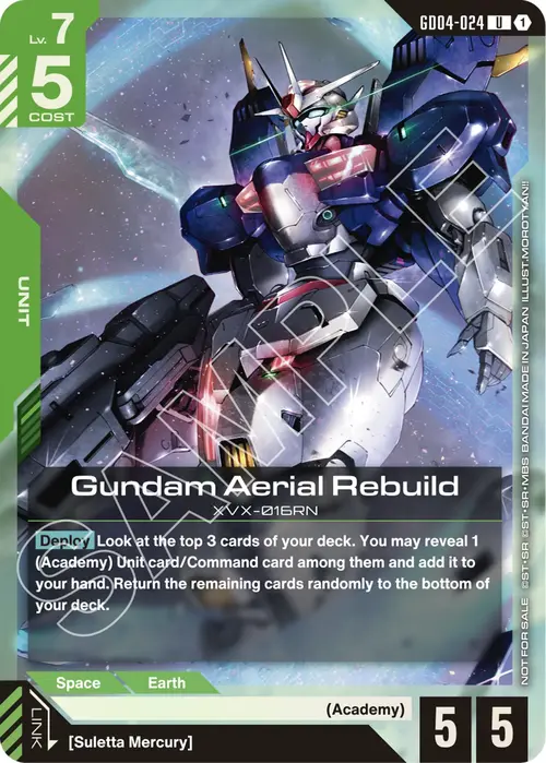 Gundam Aerial Rebuild Frente