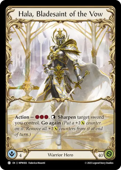 Hala, Bladesaint of the Vow Card Front
