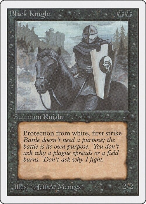 Black Knight Card Front