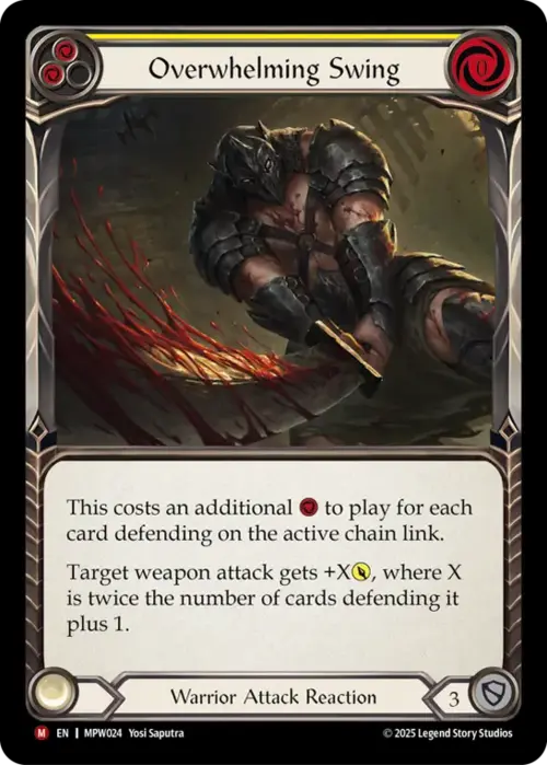 Overwhelming Swing Card Front