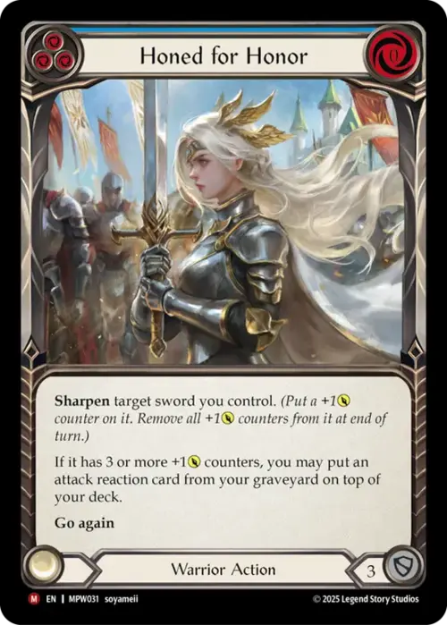 Honed for Honor Card Front