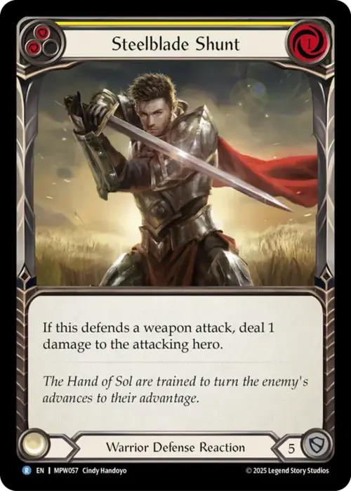 Steelblade Shunt (Yellow) Card Front