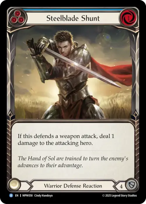 Steelblade Shunt - Blue Card Front