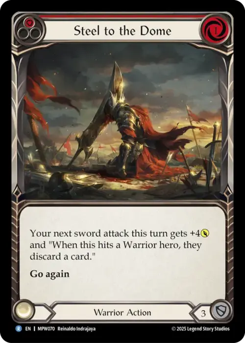 Steel to the Dome Card Front