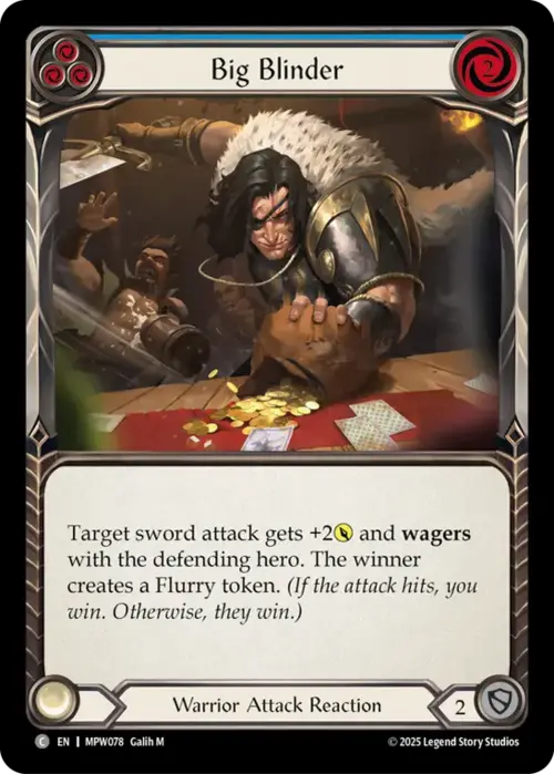 Big Blinder - Blue Card Front