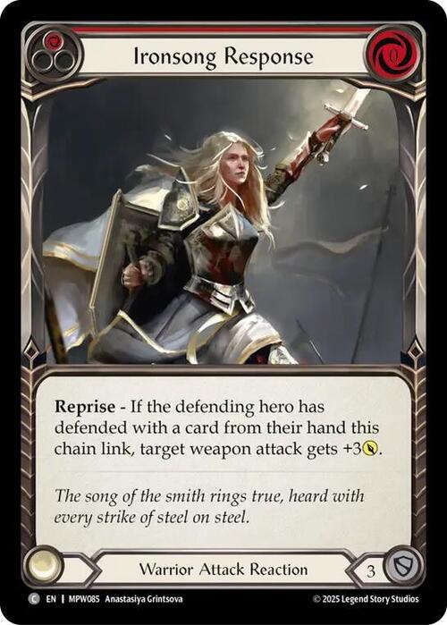 Ironsong Response Card Front