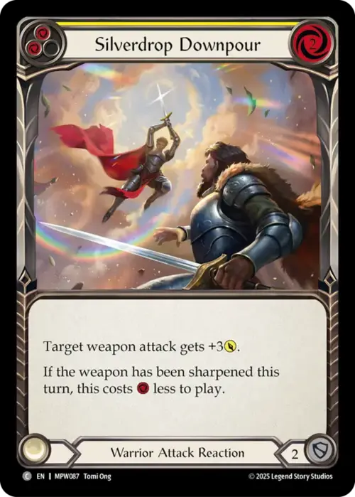 Silverdrop Downpour - Yellow Card Front