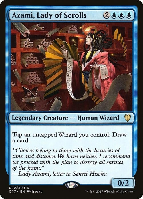 Azami, Lady of Scrolls Card Front