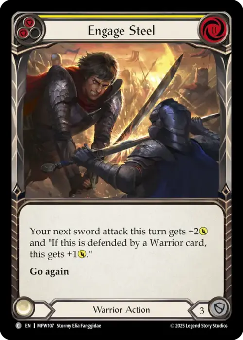 Engage Steel - Yellow Card Front