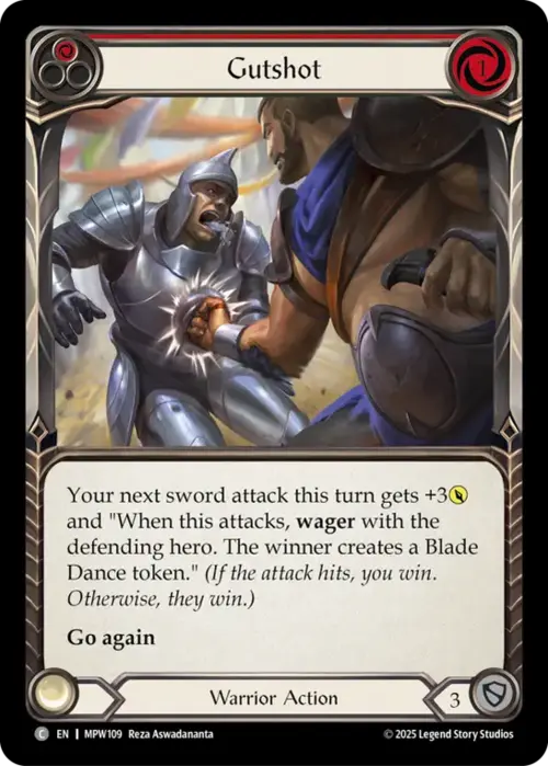 Gutshot - Red Card Front