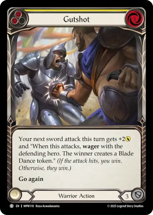 Gutshot - Yellow Card Front