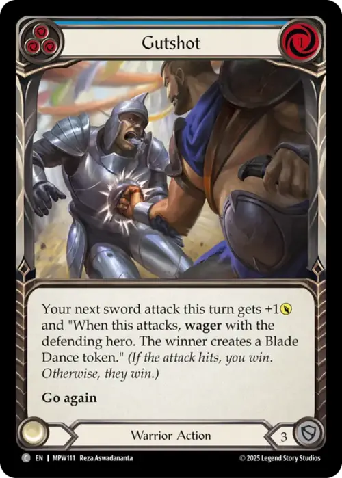 Gutshot - Blue Card Front
