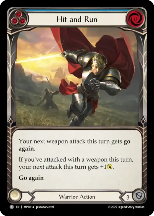 Hit and Run - Blue Card Front