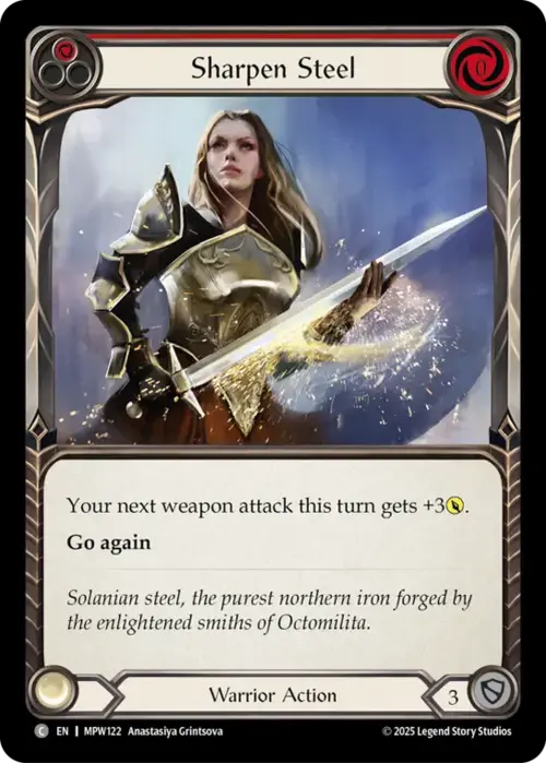Sharpen Steel - Red Card Front