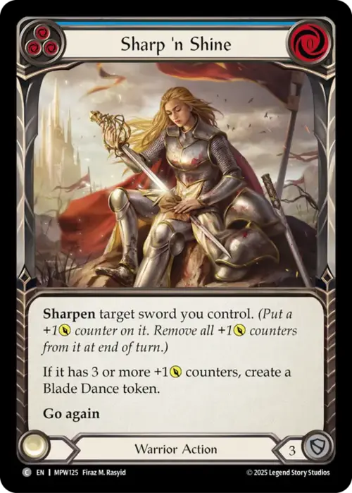 Sharp 'n Shine - Blue Card Front