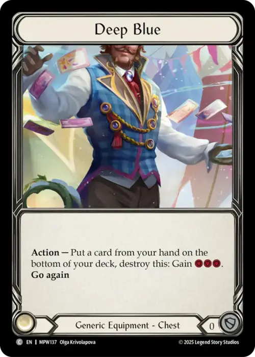 Deep Blue Card Front