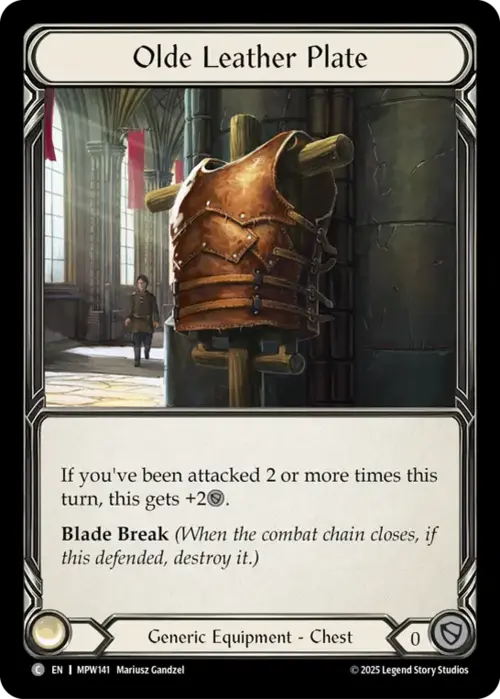 Olde Leather Plate Frente