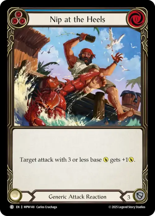 Nip at the Heels Card Front
