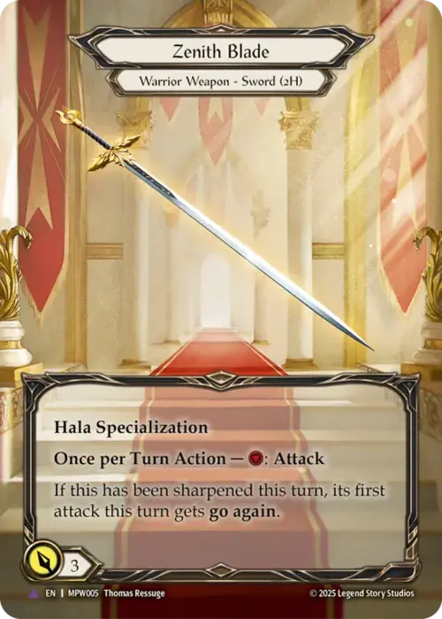 Zenith Blade Card Front