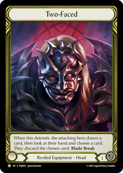Two-Faced Card Front