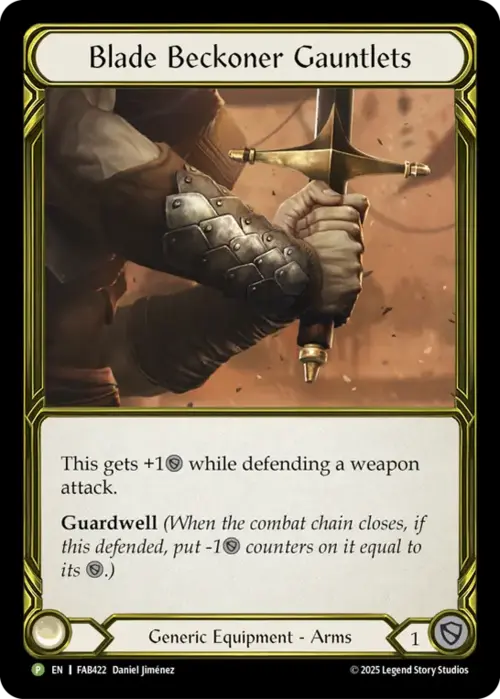 Blade Beckoner Gauntlets Card Front