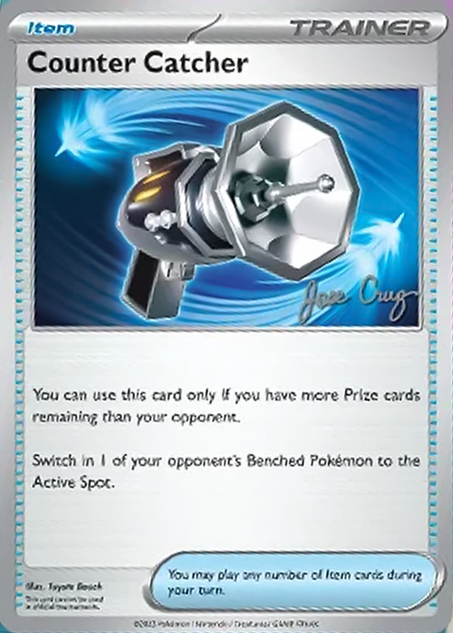 Counter Catcher Card Front