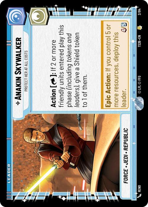 Anakin Skywalker, La protege a toda costa Frente