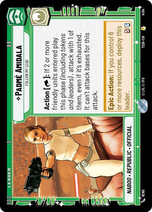 Padmé Amidala, Tú haz lo que yo haga Frente