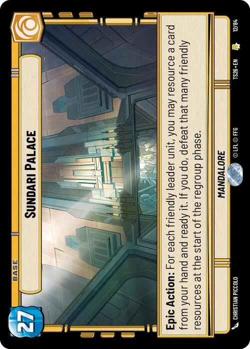Sundari Palace Card Front