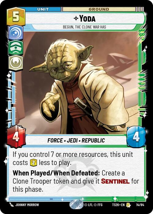 Yoda - Begun, the Clone War Has Card Front