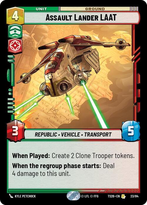 Assault Lander LAAT Card Front