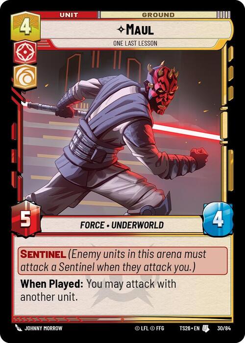 Maul, Una última lección Frente