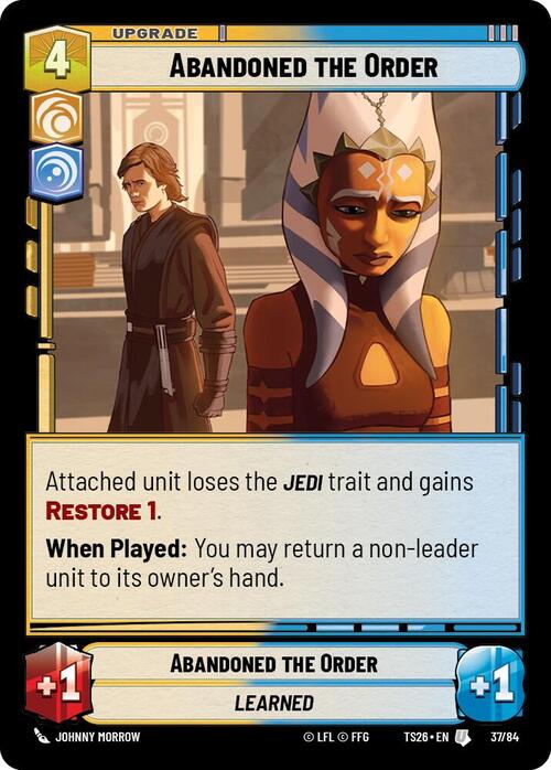 Abandoned the Order Card Front