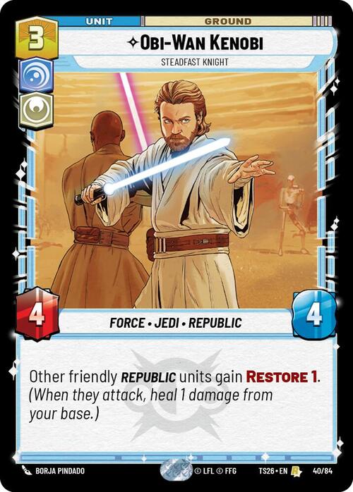 Obi-Wan Kenobi - Steadfast Knight Card Front
