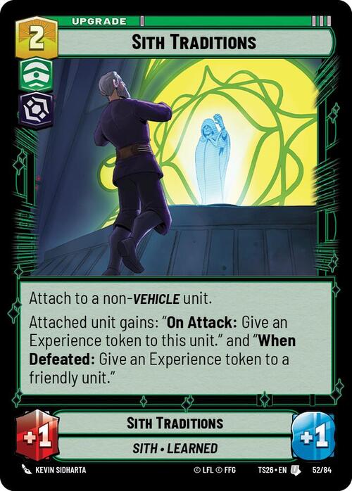 Tradizioni Sith Card Front