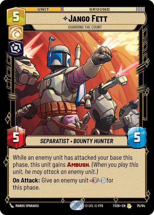 Jango Fett - Guarding the Count Card Front