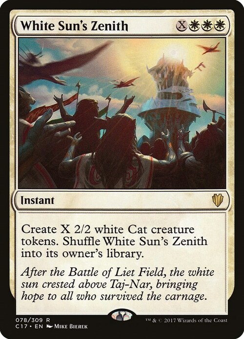 White Sun's Zenith Card Front